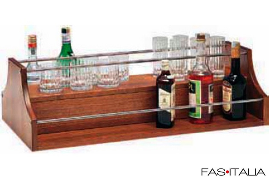 Espositore liquori per carrello legno 14391