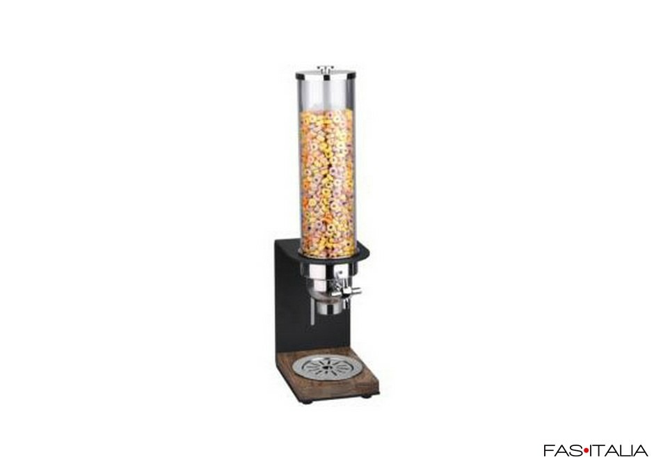 Dispenser cereali legno e acciaio inox 3 lt