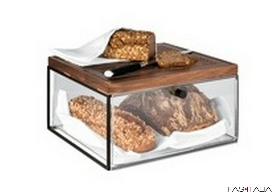 Tagliere per il pane su cassetto in acrilico