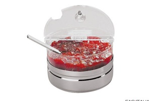 Porta yogurt refrigerato rotondo Inox