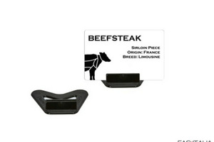 Base porta cartellino altezza 8cm conf. 25 pz