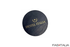 Sottobicchiere in ecopelle personalizzato