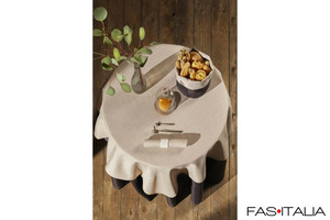 Coprimacchia fiammato per tavolo 80x80 cm