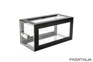 Espositore in metallo con cassetto