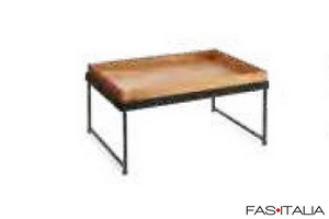 Espositore con contenitore in legno alto 5 cm