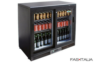 Vetrina refrigerata per bottiglie a 2 porte scorrevoli Vetrina refrigerata per bottiglie a 2 porte scorrevoli