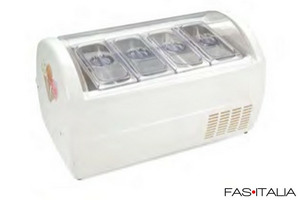 Conservatore freezer per gelato 4 vaschette