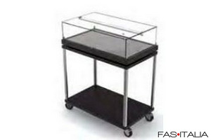 Carrello con vetrina refrigerata Carrello con vetrina refrigerata