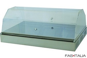 Vetrina riscaldata inox 1 piano 50 cm Vetrina riscaldata inox 1 piano 50 cm