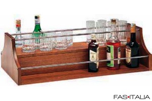Espositore liquori per carrello legno 14391 Espositore liquori per carrello legno 14391