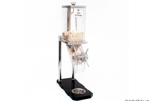 Dispenser inox cromato per semini Dispenser inox cromato per semini