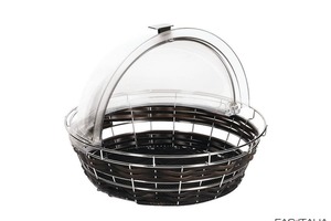 Cesta da buffet rotonda con cupola