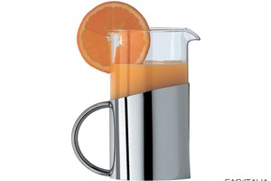 Caraffa in vetro e acciaio inox 1 lt