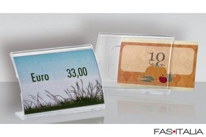 Porta nomi-descrizioni monofacciale curvo Porta nomi-descrizioni monofacciale curvo