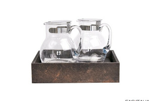 Espositore refrigerato GN 1/2 con 2 caraffe